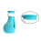 4PCS Silicone Cat Foot Covers, Adjustable, Blue, Scratch Prevention 3