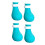 4PCS Silicone Cat Foot Covers, Adjustable, Blue, Scratch Prevention 12