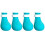 4PCS Silicone Cat Foot Covers, Adjustable, Blue, Scratch Prevention 2