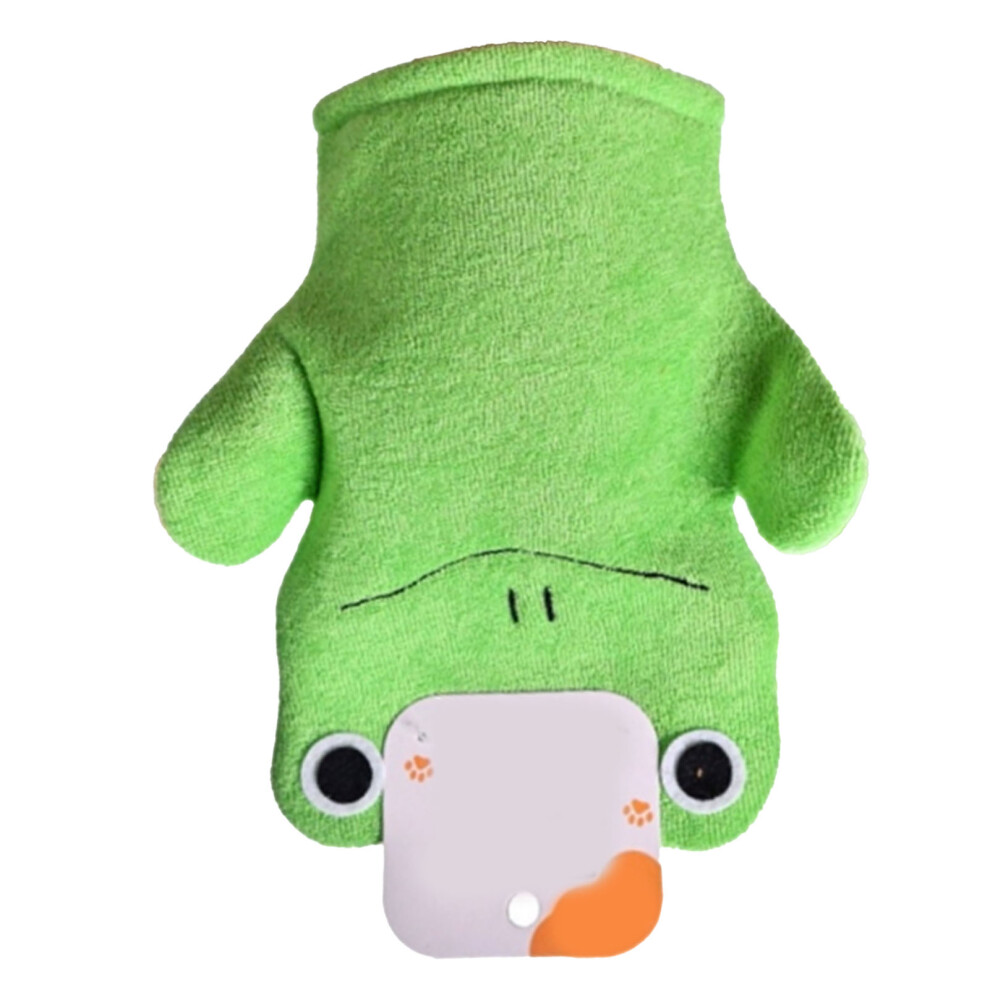 Green Frog Exfoliating Washcloth Body Scrubber For Kids & Adults, Free Size