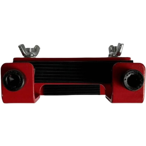 Drum Booster Electronic Drum Pad E-Drum Bass Drum Pedal Stand Lifter Red Adjustable Height Platform for Drummers 1