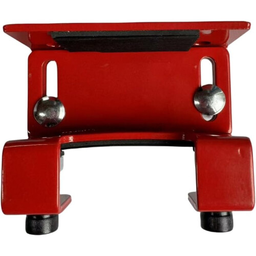 Drum Booster Electronic Drum Pad E-Drum Bass Drum Pedal Stand Lifter Red Adjustable Height Platform for Drummers 2