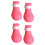 4PCS Silicone Cat Foot Cover, Adjustable Pink Scratch Protector 9