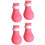 4PCS Silicone Cat Foot Cover, Adjustable Pink Scratch Protector 12