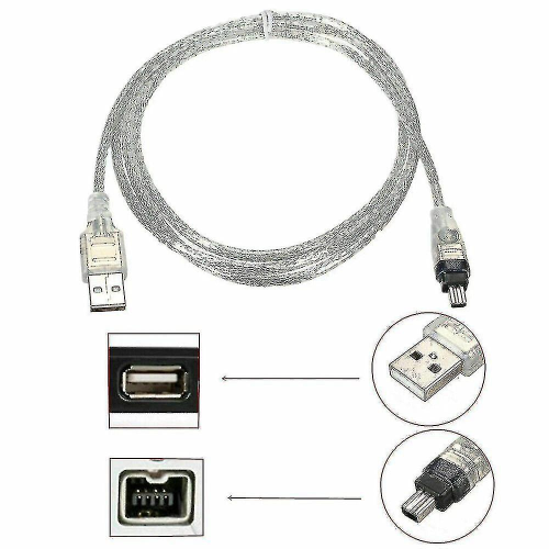 Συμβατό με καλώδιο δεδομένων USB Mini Dv MiniDv, βιντεοκάμερα Firewire Ieee 1394 HDV για ε 1