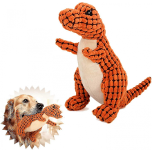 Dinosaurio robusto e indestructible, peluche chillón para perros, ideal para masticadores agresivos.