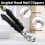 Professional Nail Scissors, Ultra Sharp Nail Scissors for Seniors (Black) 3