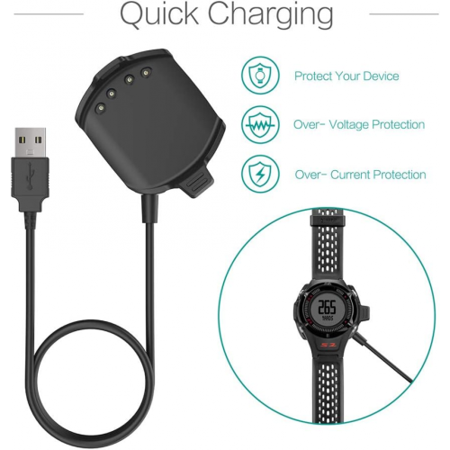Συμβατό με καλώδιο USB Garmin Approach S2/S4, βάση φόρτισης, φορτιστή έξυπνου ρολογι 1
