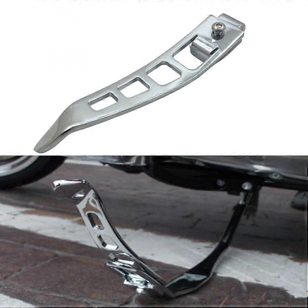 1 Set Chrome Cnc Motorcycle Stand Extension Kit Kickstand Compatible With Harley Dyna 1993- Low Rider Street Bob Fat Bob Fxdf Fxdb Fld 9092950274342
