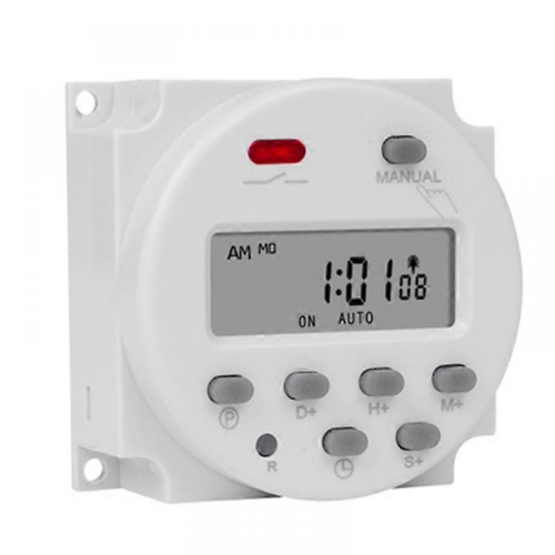 1 Second Interval 12V Digital LCD Timer Switch Weekly Programmable Time Relay Programmer CN101S 1