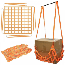 300KG Cargo Lifting Nets1x1M Polyester Sling Hoisting Net Load Capacity Cargo Hanging Net for Loading and Unloading Cargo