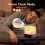 Speaker Lamps with Bluetooth Speaker, 5 in 1 Digital Alarm Clock Touch Dimmable, Micro SD Card, MP3 Hands-free Calls Touch Control 3