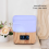 300 ml veelzijdige etherische olie diffuser met Bluetooth-luidspreker, digitale wekker, 7-kleurige sfeerverlichting aroma diffusers en koele 3