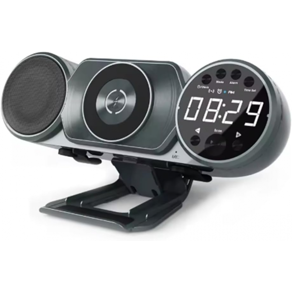 Kabelloses Laden, Bluetooth-Lautsprecher, FM-Radio, TF, AUX, USB, Freisprecheinrichtung, Dekoration, Umgebungslicht,-image-OPC-PJHVGP5-NEW