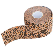 Cotton Muscle Band 5m x 5cm Leopard Pattern Self-Adhesive Kinesiology Tape Waterproof for Sports Injury Support