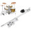 Adjustable Heavy-Duty Drum Kit Seat Holder with Felt Padding and Percussion Accessory Clamp Compatibility 4