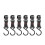 Aluminum Alloy Folding Camping Rack Black with 6 Hooks 14