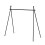 Aluminum Alloy Folding Camping Rack Black with 6 Hooks 11