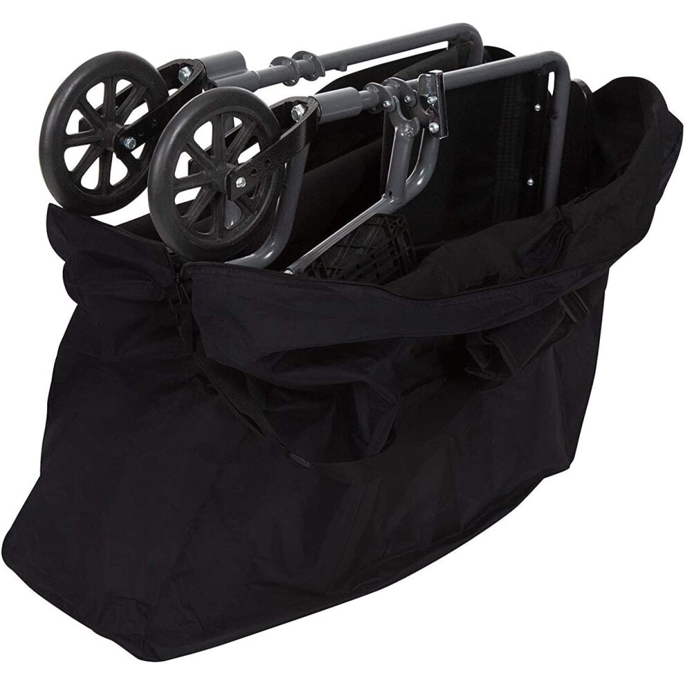 Rollator Travel Bag - Waterproof Carry Bag for Folding Walker, Compact Wheelchair, Large Duffel for Car and Air Travel