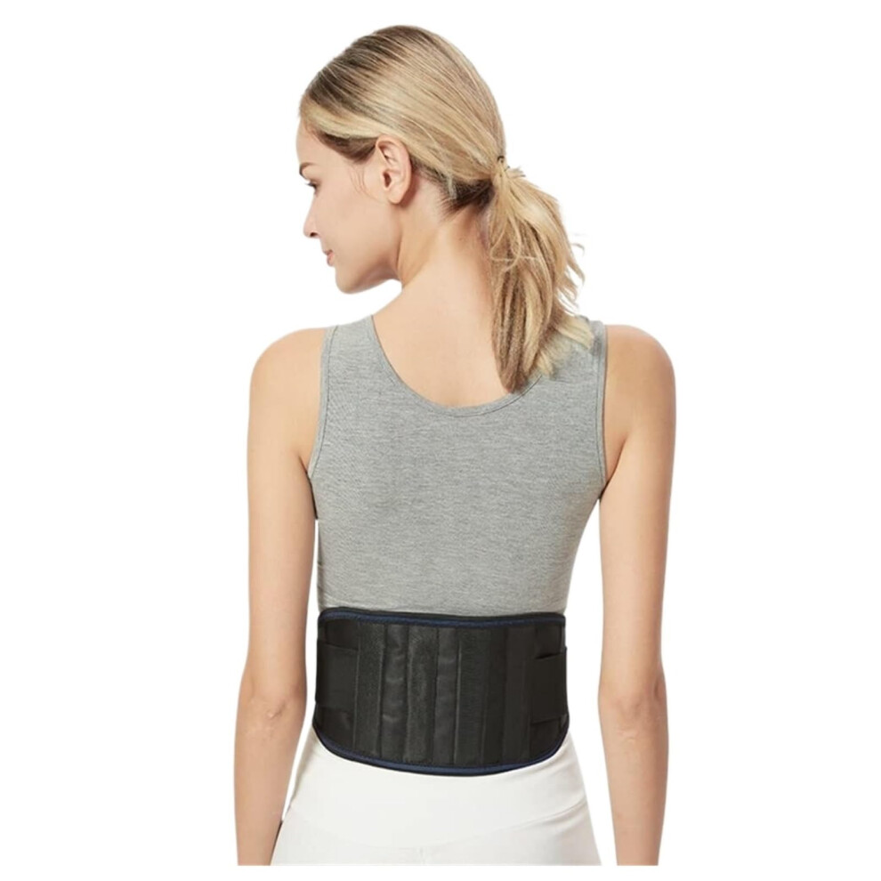 Black Waist Support Belt, Self-Heating Magnetic Therapy Back Support, Lumbar Brace For Lower Back Pain Relief, Xxl