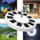 (Type A: 32 LED) 32/48 LED Solar Flag Pole Light Super Bright Night Light Camping Yard Garden 9