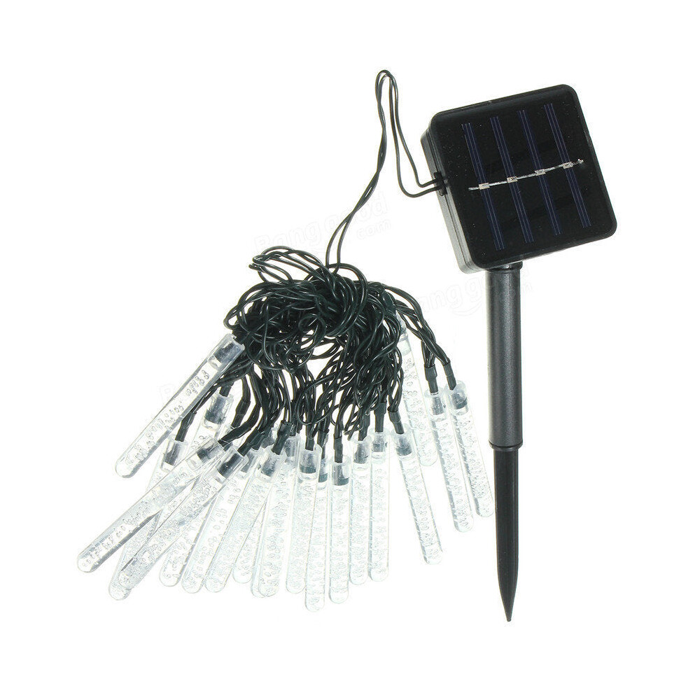 (Multicolor) 4.8M 20 LED Bubble Icicle Fairy String Light Solar Power Christmas Party Lamp-image-OPC-PJHVH2S-NEW