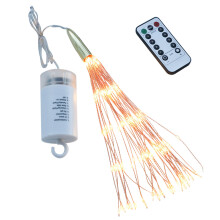 (Warm White, 150LED) LED Firework Lights Copper Wire Starburst String Lights 8 Modes Battery Power Christmas Decoration Lights