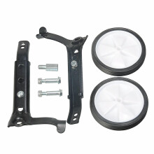 Adjustable Bike Stabilizers Training Wheels for Kids, Black Outdoor Bicycle Stabilizers, Compatible with Most Bikes