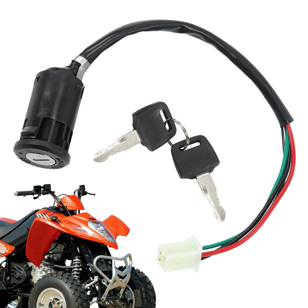 Motorcycle Ignition Switch With 2 Keys, Electric Start Button For Atv, Dirt, And Pit Bikes, Durable Design 6482260554921
