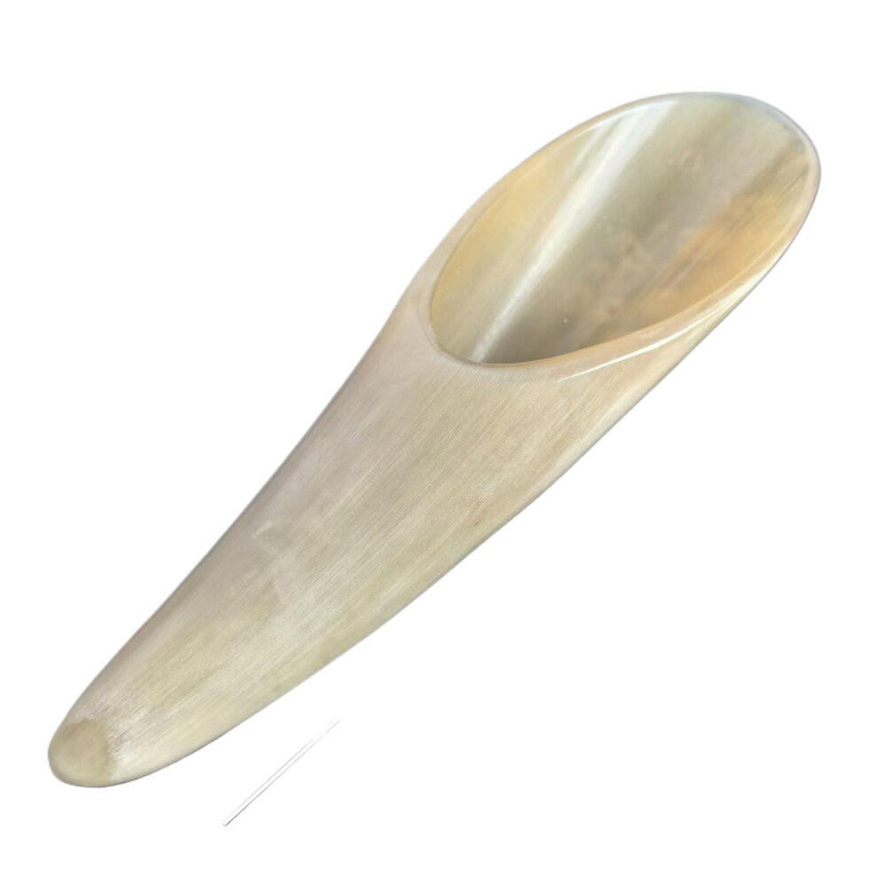 Natural Buffalo Horn Gua Sha Massage Tool for Stress Relief, Acupuncture SPA Therapy, Size L