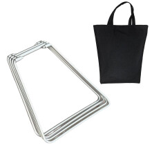 Camping Portable Folding Metal Stand Heavy-Duty Luggage Rack for ICES Box Cooler, Ideal for Outdoor Picnics and Fishing