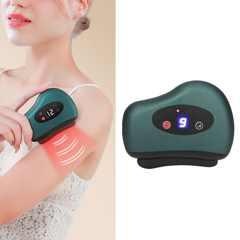Stone Needle Electric Gua Sha Facial Massager 9 Gear Vibration Heating