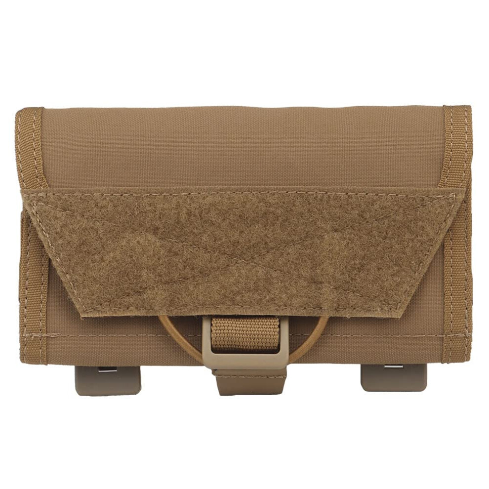 Tactical Molle Quick Release Cell Phone Case Small Edc Pouch For Molle Vest Compact Size Durable Material Brown 6493810603051