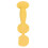 Soft Silicone Diaper Cream Applicator with Suction Base in Yellow 5.9in 15