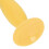 Soft Silicone Diaper Cream Applicator with Suction Base in Yellow 5.9in 13