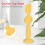 Soft Silicone Diaper Cream Applicator with Suction Base in Yellow 5.9in 5