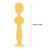 Soft Silicone Diaper Cream Applicator with Suction Base in Yellow 5.9in 2