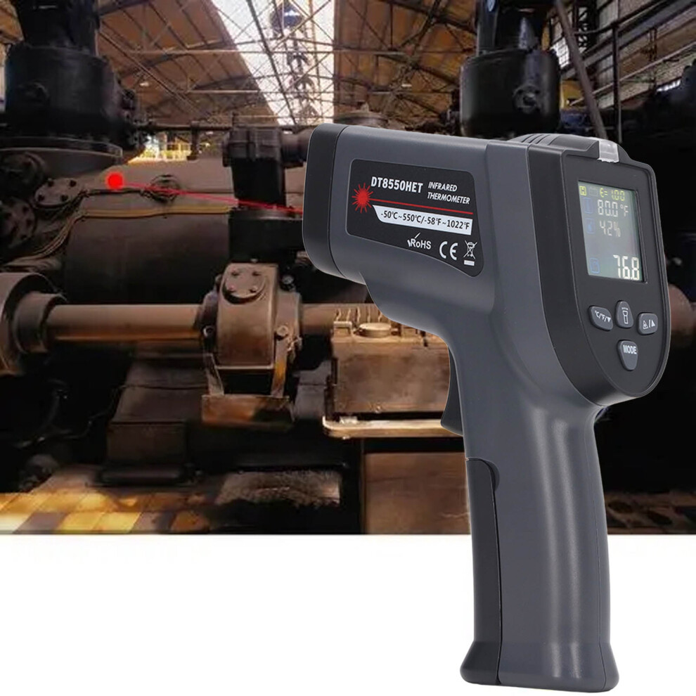 Compact Backlit LCD Thermometer with Precise Temp Measurement