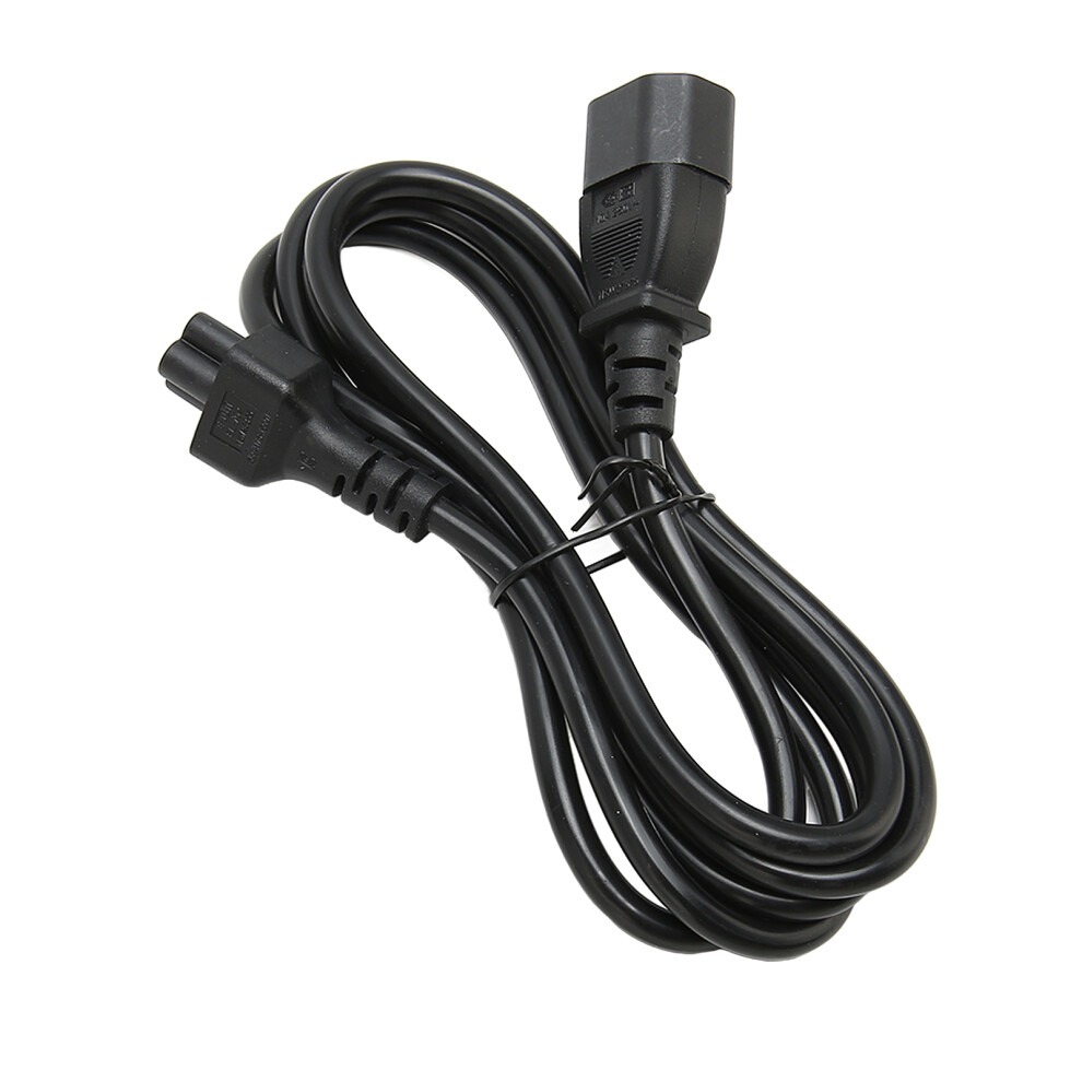 Durable Iec320 C14 To C5 Power Cord 10A 2500W 1.8M For Laptops & Devices 7891339083894