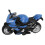 Pull Back Blue Motorcycle Toy with Lights Sound & Alloy Finish 14