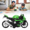 Green Kids Motorcycle Toy with Pull Back Function Sound & Light Effects Alloy 6