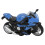 Pull Back Blue Motorcycle Toy with Lights Sound & Alloy Finish 13