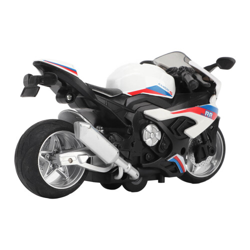 Premium Pull Back Motorcycle Toy with Engaging Light & Sound Effects