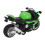 Green Kids Motorcycle Toy with Pull Back Function Sound & Light Effects Alloy 16