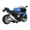 Pull Back Blue Motorcycle Toy with Lights Sound & Alloy Finish 1