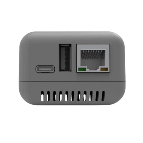 Wireless Mini Print Server Adapter for USB Printer, USB 2.0, 10/100 Mbps Ethernet, RJ-45 LAN Port, Grey Network Version
