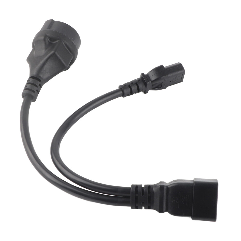 Iec320 C13 To C20 Power Splitter Cable 0.32M Flame Retardant 8791339085555