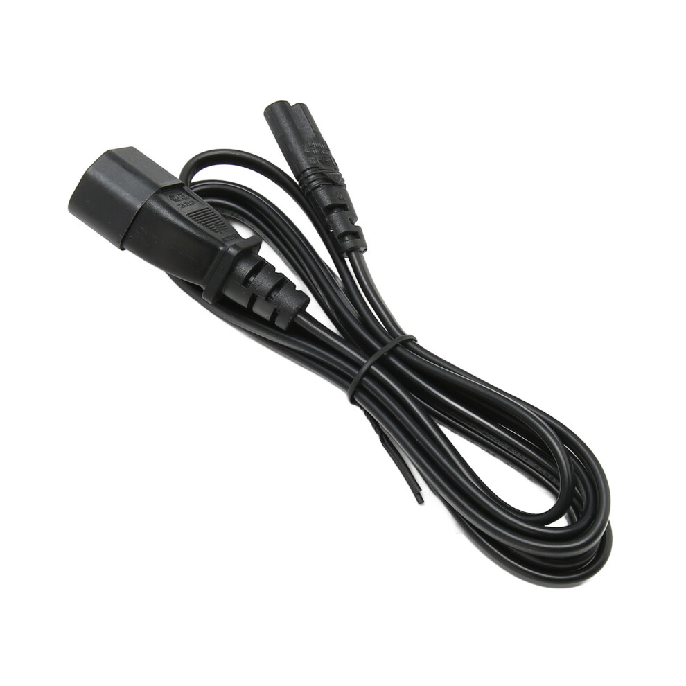 Iec320 C14 To C7 Power Adapter Cable 6.6Ft Male To Female For Lcd Monitor 9411339086763