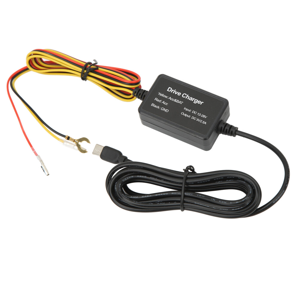 Universal Dash Cam Hardwire Kit With Secure 5V Power Conversion 5091339088192
