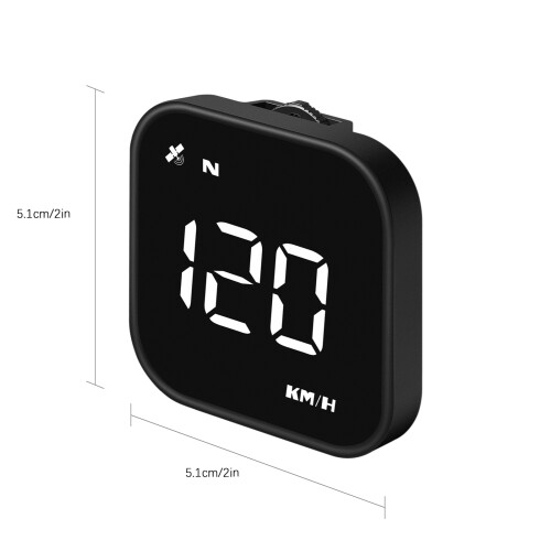 Mini HUD GPS Geschwindigkeitsmesser mit verstellbarem LED-Display und Müdigkeitserinnerung 1